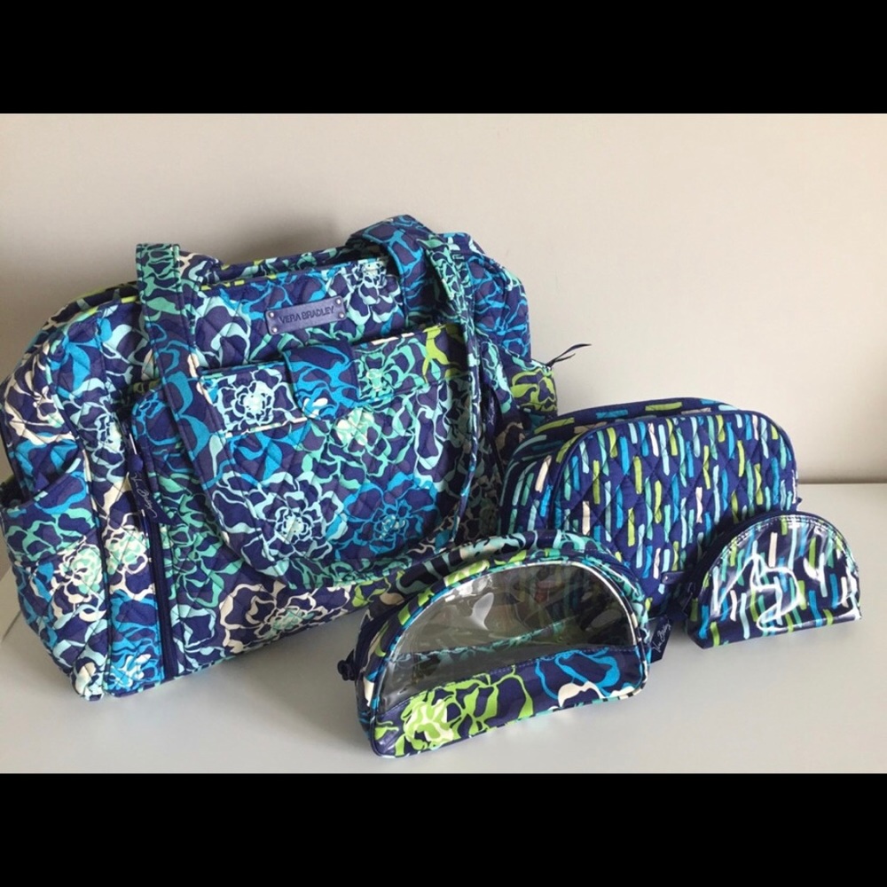 EUC Vera Bradley diaper bag stroll around
